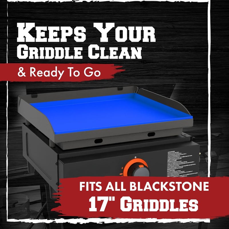 Kitchen perfection 17" Premium Silicone Griddle Cover Mat For Blackstone Griddle 17 Inch - Hermetic Protection From Rust & Debris All Year, Fits All Blackstone 17 Inch Models - Food Grade Silicone - Image 3